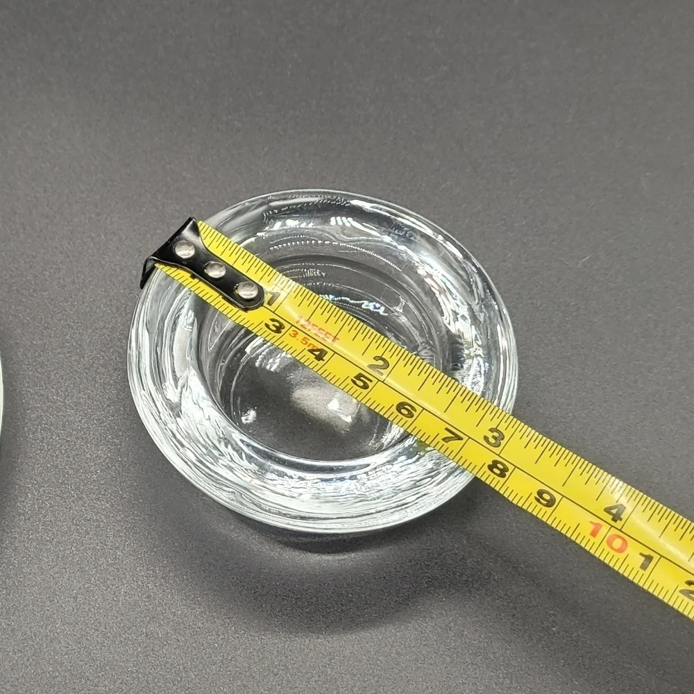 Clear Glass Round Candle Liner & Clear Glass Tea Light Candle Holder​​​